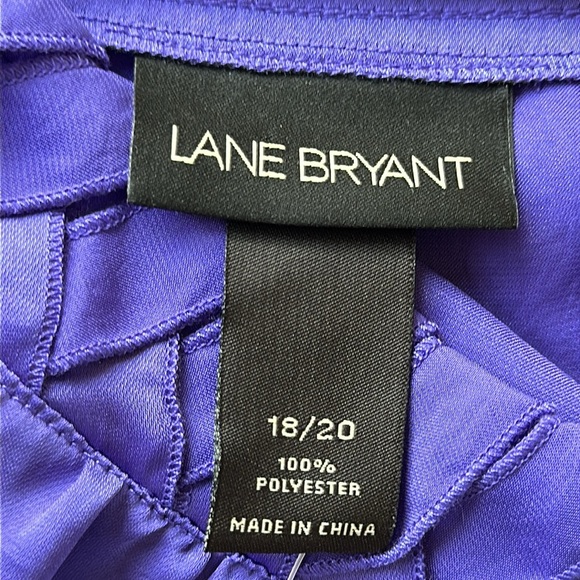 Lane Bryant purple short-sleeve blouse, size 18/20 - Picture 5 of 7